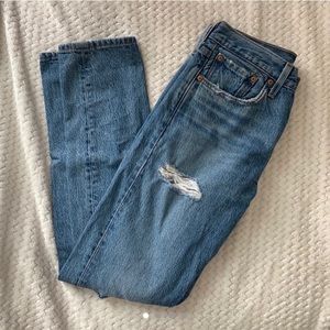 levis medium washed 501s
